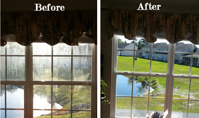 Window Before and After Dymascuss Maryland Clean
